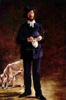 MONET PORTRAIT OF GILBERT MARCELLIN DESBOUTIN ARTIST PAINTING REPRODUCTION OIL