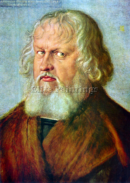 DURER PORTRAIT OF HIERONYMUS HOLZSCHUHER ARTIST PAINTING REPRODUCTION HANDMADE