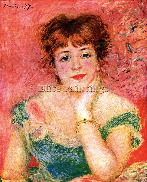 RENOIR PORTRAIT OF JEANNE SAMARY ARTIST PAINTING REPRODUCTION HANDMADE OIL REPRO