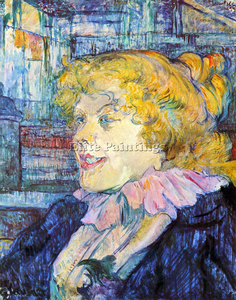 TOULOUSE-LAUTREC PORTRAIT OF MISS DOLLY ARTIST PAINTING REPRODUCTION HANDMADE