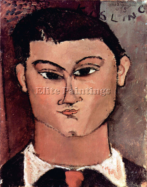AMEDEO MODIGLIANI PORTRAIT OF MOIISE KIESLING  ARTIST PAINTING REPRODUCTION OIL