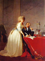 JACQUES-LOUIS DAVID PORTRAIT OF MONSIEUR LAVOISIER AND HIS WIFE CGF PAINTING OIL