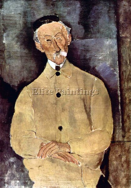 AMEDEO MODIGLIANI PORTRAIT OF MR LEPOUTRE  ARTIST PAINTING REPRODUCTION HANDMADE