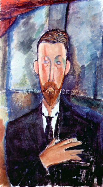 AMEDEO MODIGLIANI PORTRAIT OF PAUL ALEXANDERS  ARTIST PAINTING REPRODUCTION OIL