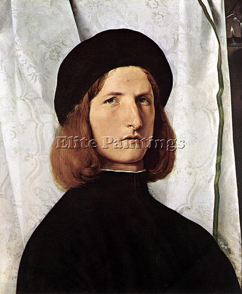 LORENZO LOTTO PORTRAIT OF A MAN1 ARTIST PAINTING REPRODUCTION HANDMADE OIL REPRO