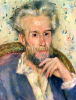 RENOIR PORTRAIT OF A MAN ARTIST PAINTING REPRODUCTION HANDMADE CANVAS REPRO WALL