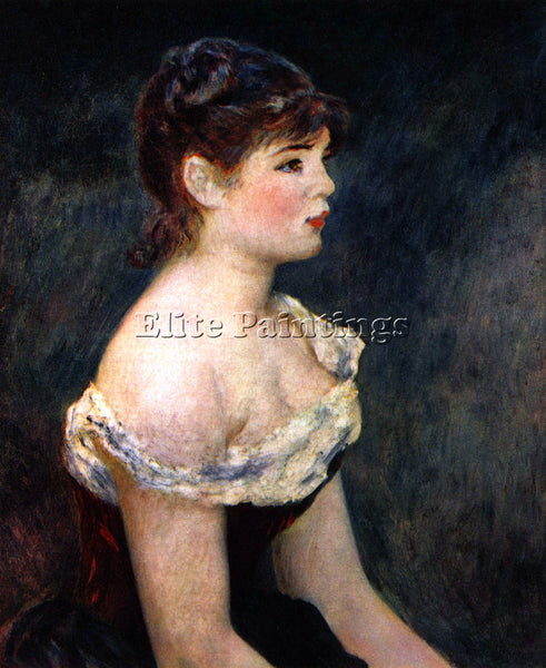 RENOIR PORTRAIT OF A YOUNG GIRL ARTIST PAINTING REPRODUCTION HANDMADE OIL CANVAS
