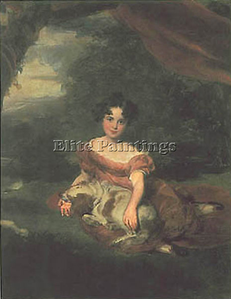 SIR THOMAS LAWRENCE PORTRAIT OF MISS PEEL BGG ARTIST PAINTING REPRODUCTION OIL