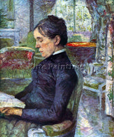 TOULOUSE-LAUTREC PORTRAIT OF THE COUNTESS ARTIST PAINTING REPRODUCTION HANDMADE