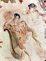 MORISOT PORTRAIT STUDIES OF JEANNE PONTILLON ARTIST PAINTING HANDMADE OIL CANVAS