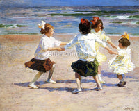 EDWARD POTTHAST RING AROUND THE ROSY ARTIST PAINTING REPRODUCTION HANDMADE OIL