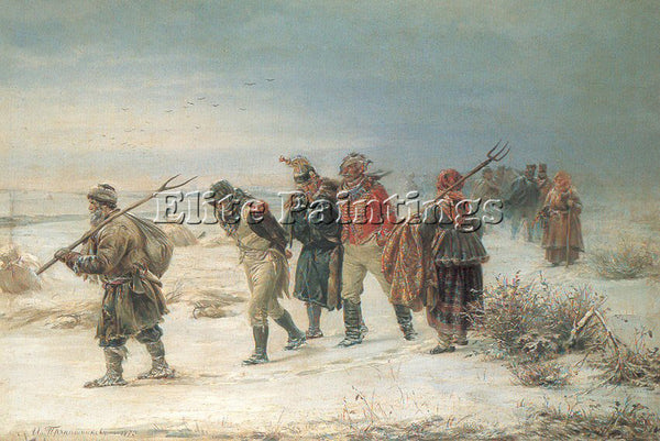 RUSSIAN PRIANISHNIKOV ILLARION RUSSIAN 1840 94 ARTIST PAINTING REPRODUCTION OIL