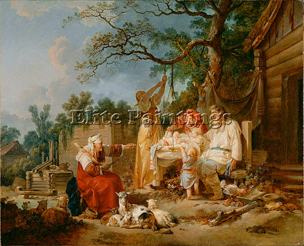 FRENCH PRINCE JEAN BAPTISTE LE BERCEAURUSSE ARTIST PAINTING HANDMADE OIL CANVAS