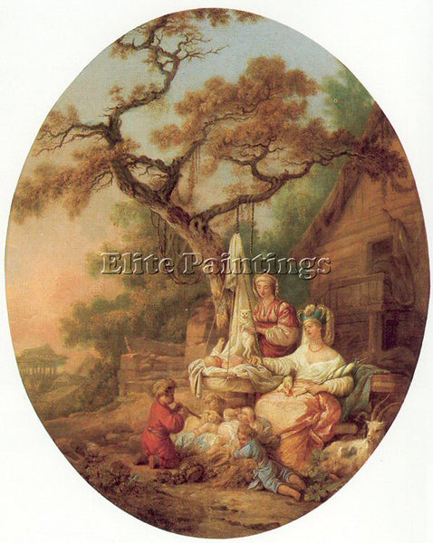 PRINCE JEAN BAPTISTE LE SCENE FROM RUSSIAN EVERYDAY LIFE FRENCH 1734 81 PAINTING