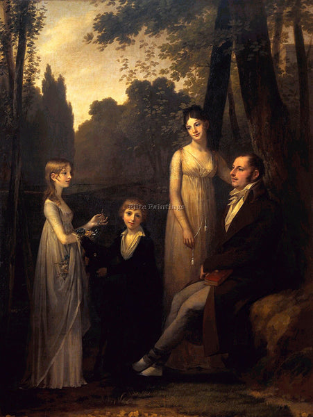 PIERRE-PAUL PRUD'HON THE SCHIMMELPENNINCK FAMILY ARTIST PAINTING HANDMADE CANVAS