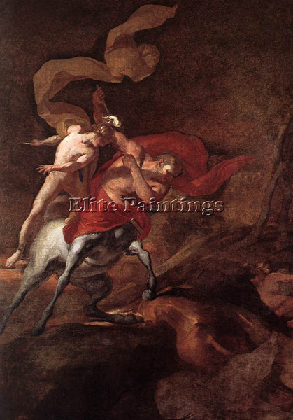 PIERRE PUGET THE EDUCATION OF ACHILLES BY CHIRON ARTIST PAINTING HANDMADE CANVAS