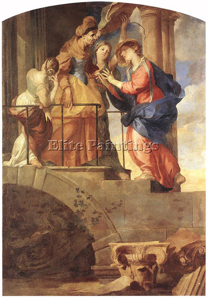 PIERRE PUGET THE VISITATION ARTIST PAINTING REPRODUCTION HANDMADE OIL CANVAS ART