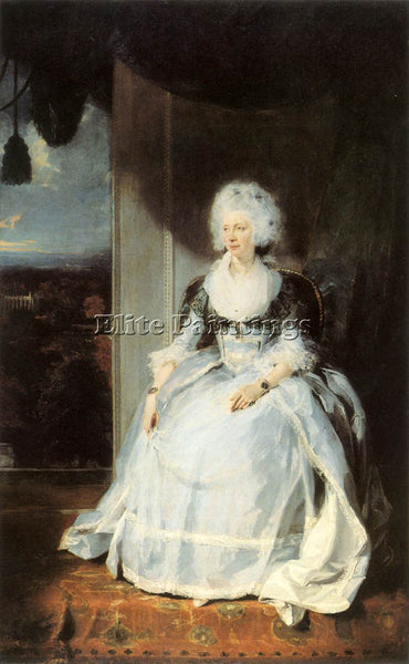 SIR THOMAS LAWRENCE QUEEN CHARLOTTE ARTIST PAINTING REPRODUCTION HANDMADE OIL