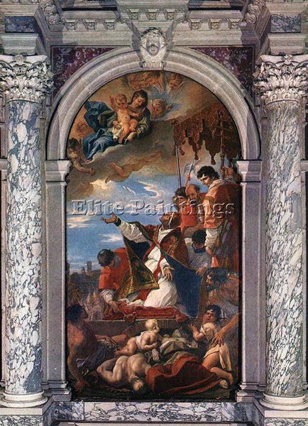 SEBASTIANO RICCI ALTAR OF ST GREGORY THE GREAT ARTIST PAINTING REPRODUCTION OIL