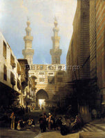 DAVID ROBERTS A VIEW IN CAIRO ARTIST PAINTING REPRODUCTION HANDMADE CANVAS REPRO