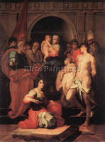 ROSSO FIORENTINO MADONNA ENTHRONED AND TEN SAINTS ARTIST PAINTING REPRODUCTION