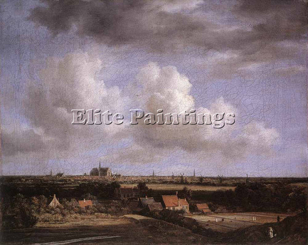 JACOB VAN RUISDAEL LANDSCAPE WITH A VIEW OF HAARLEM ARTIST PAINTING REPRODUCTION