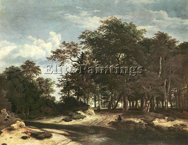 JACOB VAN RUISDAEL THE LARGE FOREST ARTIST PAINTING REPRODUCTION HANDMADE OIL