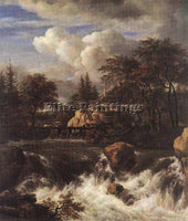 JACOB VAN RUISDAEL WATERFALL IN A ROCKY LANDSCAPE ARTIST PAINTING REPRODUCTION