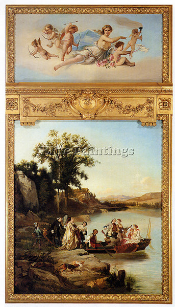 CHARLES DIODORE RAHOULT ALLEGORY OF SPRING ARTIST PAINTING REPRODUCTION HANDMADE