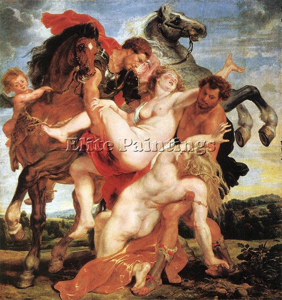 PETER PAUL RUBENS RAPE OF THE DAUGHTERS OF LEUCIPPUS 1 ARTIST PAINTING HANDMADE