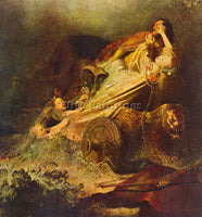 REMBRANDT RAPE OF THE PROSERPINA ARTIST PAINTING REPRODUCTION HANDMADE OIL REPRO