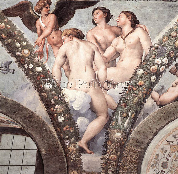 RAPHAEL CUPID AND THE THREE GRACES ARTIST PAINTING REPRODUCTION HANDMADE OIL ART