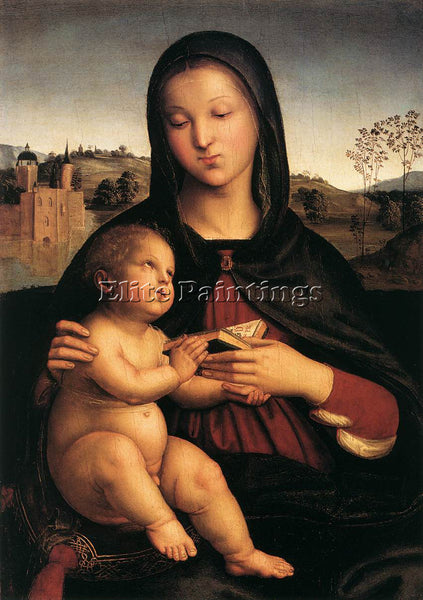 RAPHAEL MADONNA AND CHILD C1503 ARTIST PAINTING REPRODUCTION HANDMADE OIL CANVAS