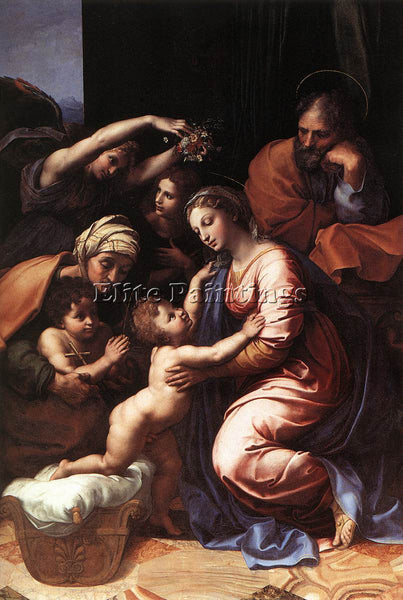 RAPHAEL THE HOLY FAMILY ARTIST PAINTING REPRODUCTION HANDMADE CANVAS REPRO WALL