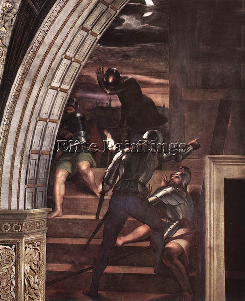 RAPHAEL THE LIBERATION OF ST PETER DETAIL1 ARTIST PAINTING REPRODUCTION HANDMADE