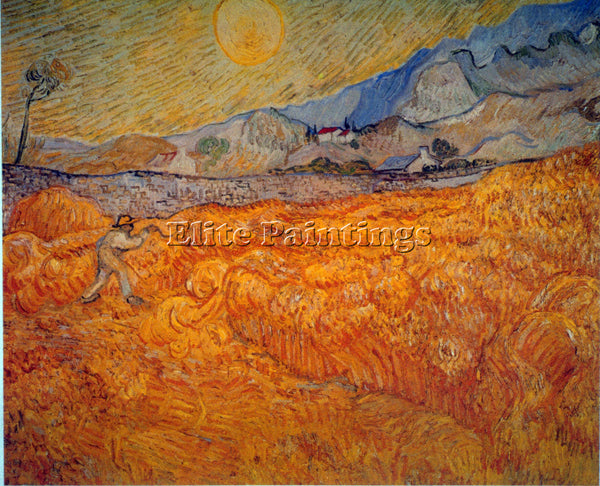VAN GOGH REAPER ARTIST PAINTING REPRODUCTION HANDMADE CANVAS REPRO WALL  DECO