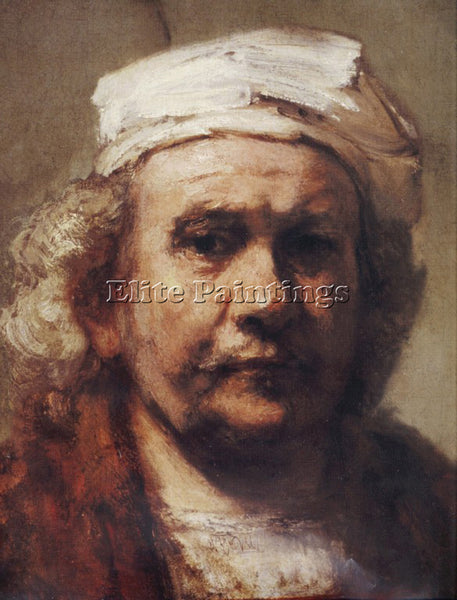 REMBRANDT 65SELFDET ARTIST PAINTING REPRODUCTION HANDMADE CANVAS REPRO WALL DECO