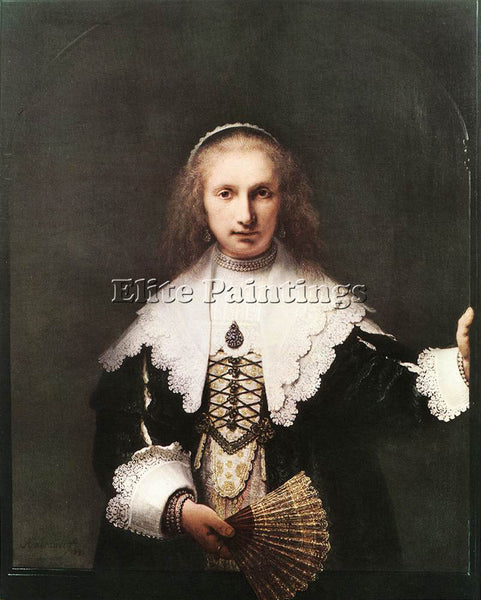 REMBRANDT AGATHA BAS ARTIST PAINTING REPRODUCTION HANDMADE OIL CANVAS REPRO WALL