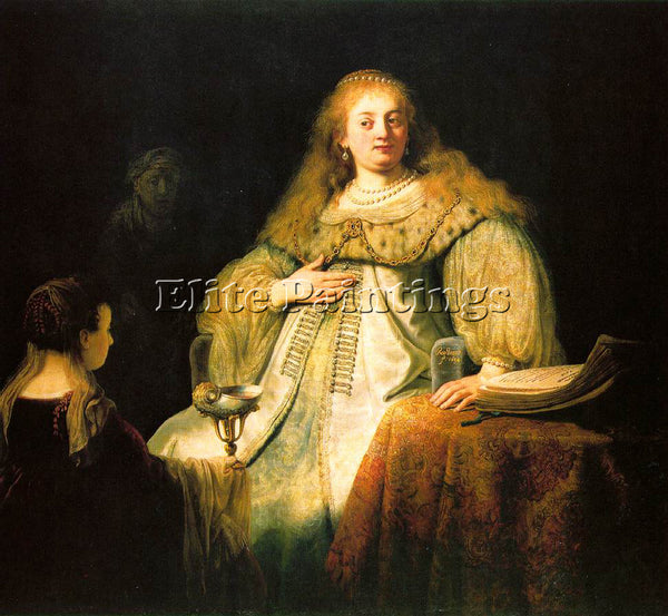 REMBRANDT ARTEMISIA ARTIST PAINTING REPRODUCTION HANDMADE CANVAS REPRO WALL DECO