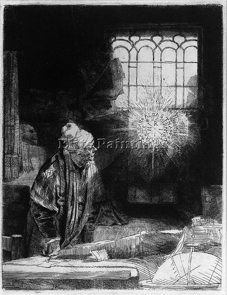 REMBRANDT FAUST C1652 ARTIST PAINTING REPRODUCTION HANDMADE OIL CANVAS REPRO ART
