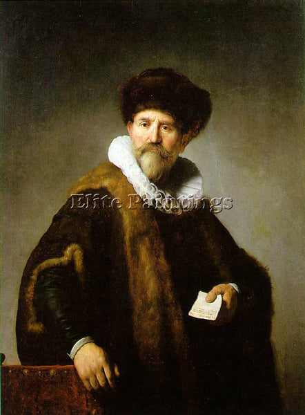 REMBRANDT PORTRAIT OF NICOLAES RUTS ARTIST PAINTING REPRODUCTION HANDMADE OIL