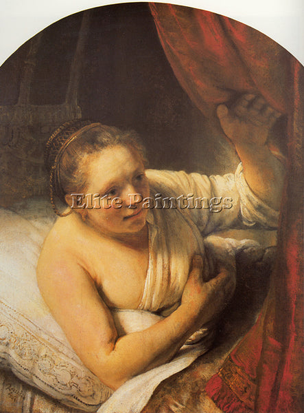 REMBRANDT SARAH WAITING FOR TOBIAS ARTIST PAINTING REPRODUCTION HANDMADE OIL ART