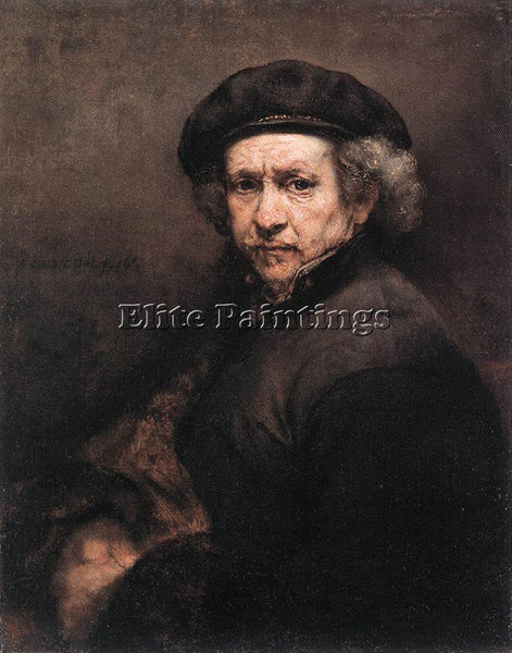REMBRANDT SELF PORTRAIT 1659 ARTIST PAINTING REPRODUCTION HANDMADE CANVAS REPRO