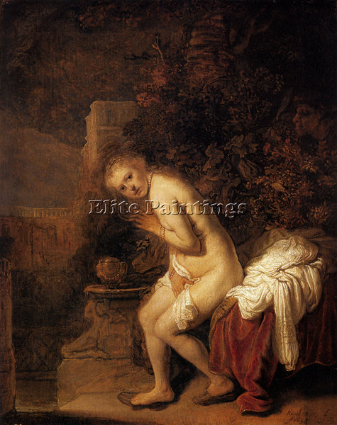 REMBRANDT SUSANNA AND THE ELDERS ARTIST PAINTING REPRODUCTION HANDMADE OIL REPRO