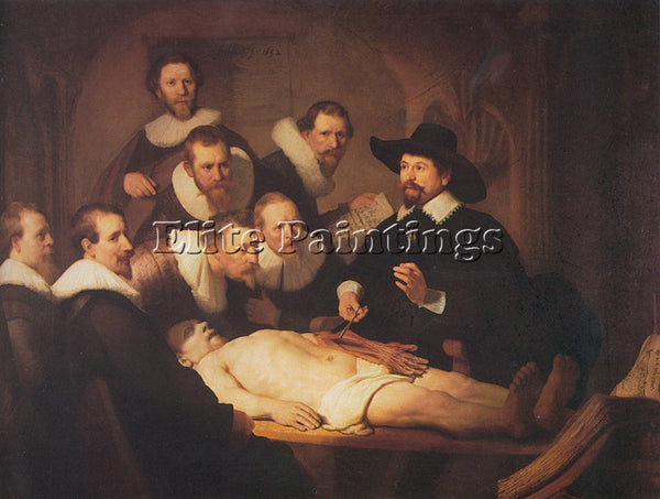 REMBRANDT THE ANATOMY LECTURE OF DR NICHOLAES TULP ARTIST PAINTING REPRODUCTION