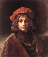 REMBRANDT THE ARTIST S SON TITUS ARTIST PAINTING REPRODUCTION HANDMADE OIL REPRO