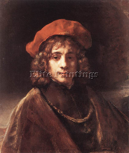 REMBRANDT THE ARTIST S SON TITUS ARTIST PAINTING REPRODUCTION HANDMADE OIL REPRO