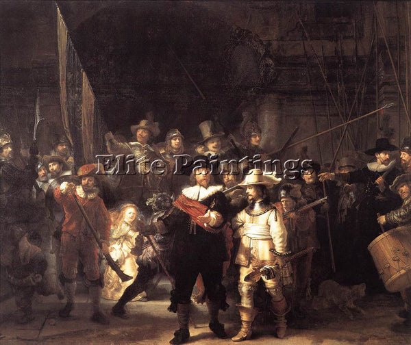 REMBRANDT THE NIGHTWATCH ARTIST PAINTING REPRODUCTION HANDMADE CANVAS REPRO WALL