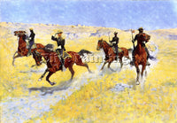 FREDERIC REMINGTON THE ADVANCE ARTIST PAINTING REPRODUCTION HANDMADE OIL CANVAS