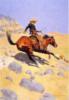 FREDERIC REMINGTON THE COWBOY ARTIST PAINTING REPRODUCTION HANDMADE CANVAS REPRO